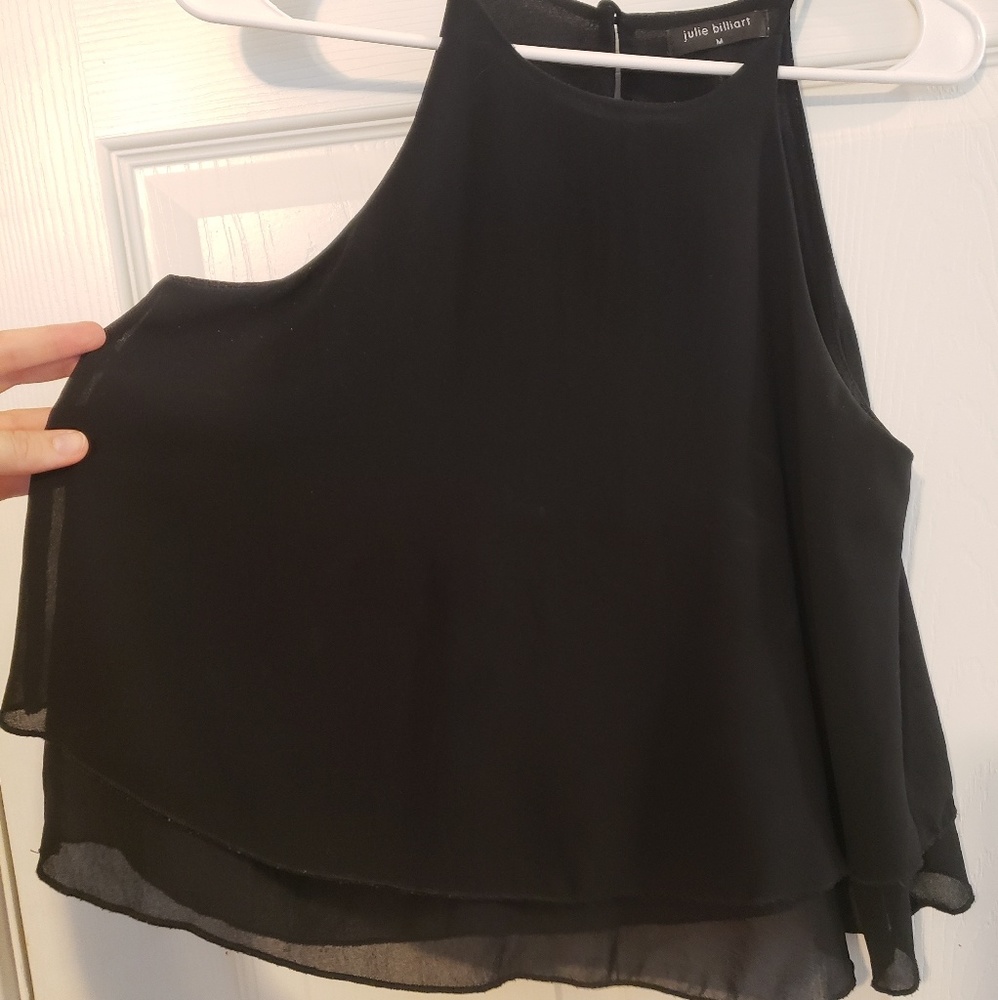 Flowy black tank